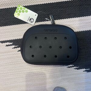 CROCS Black Perforated Pouch